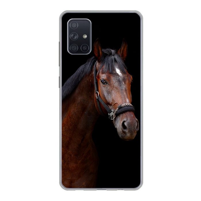 MuchoWow Handyhülle Pferd - Tiere - Braun Phone Case Handyhülle Samsung Galaxy A71 Silikon Schutzhülle