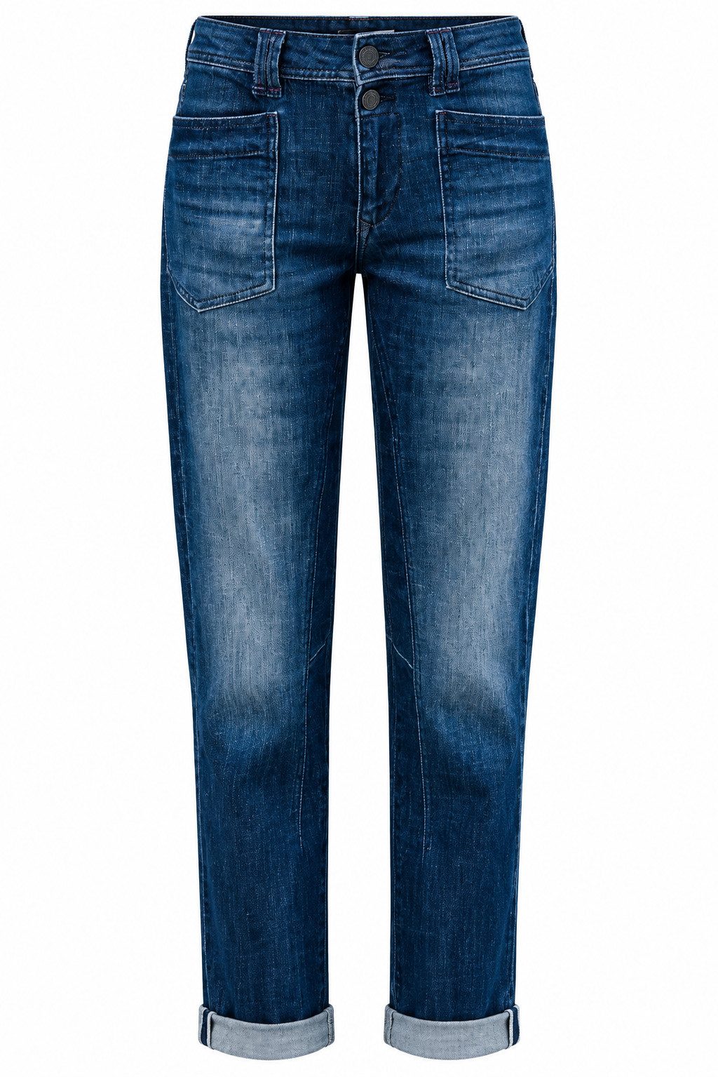 Freeman T. Porter Gerade Jeans Edita - Modische Straight Fit Jeans mit Stretch-Denim