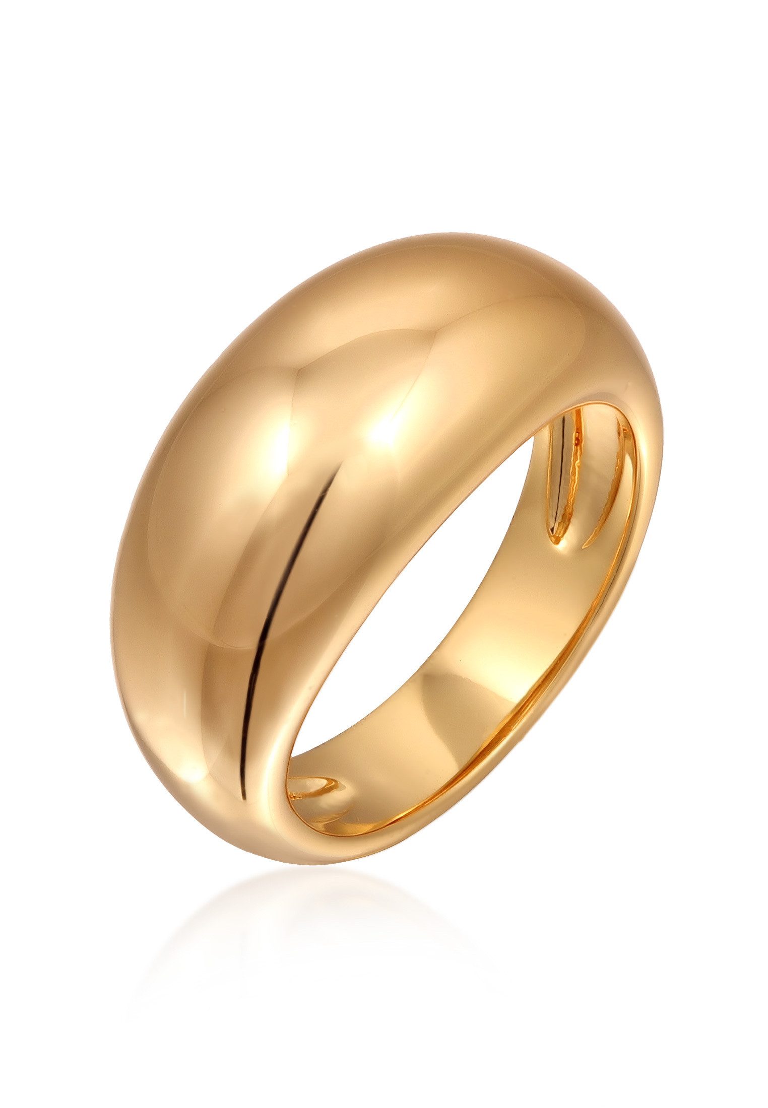 Elli Fingerring Chunky Ring Silberfarben für günstig online kaufen