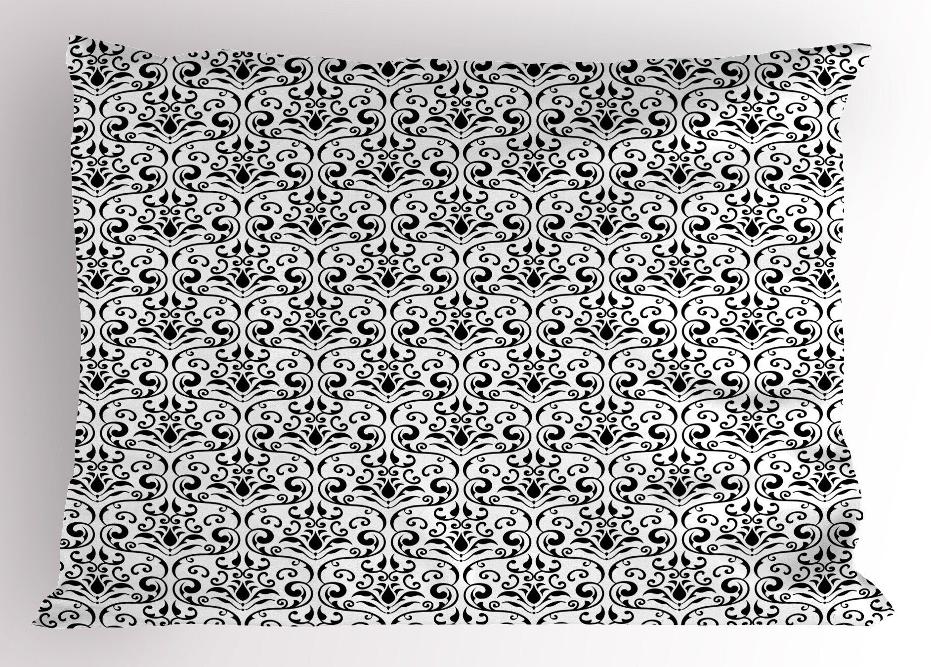 Kissenbezüge Dekorativer Standard King Size Gedruckter Kissenbezug, Abakuhaus (1 Stück), Bärenklau Barock Curly Motiv