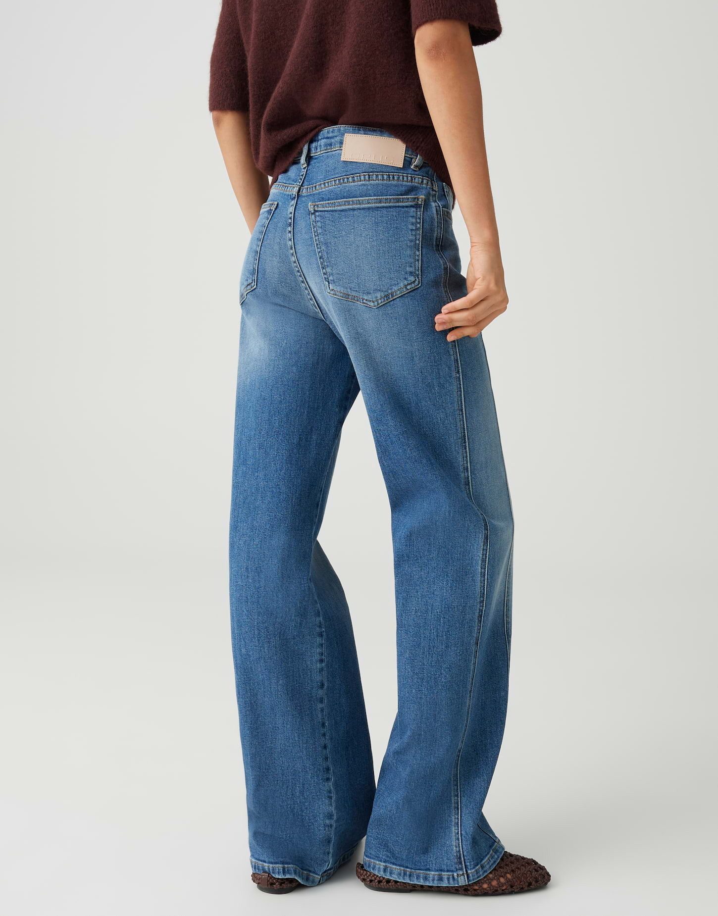 OPUS Bootcut-Jeans MIVA STRONG Flared Jeans aus BCI Cotton Mid Rise 5-Pocket-Design