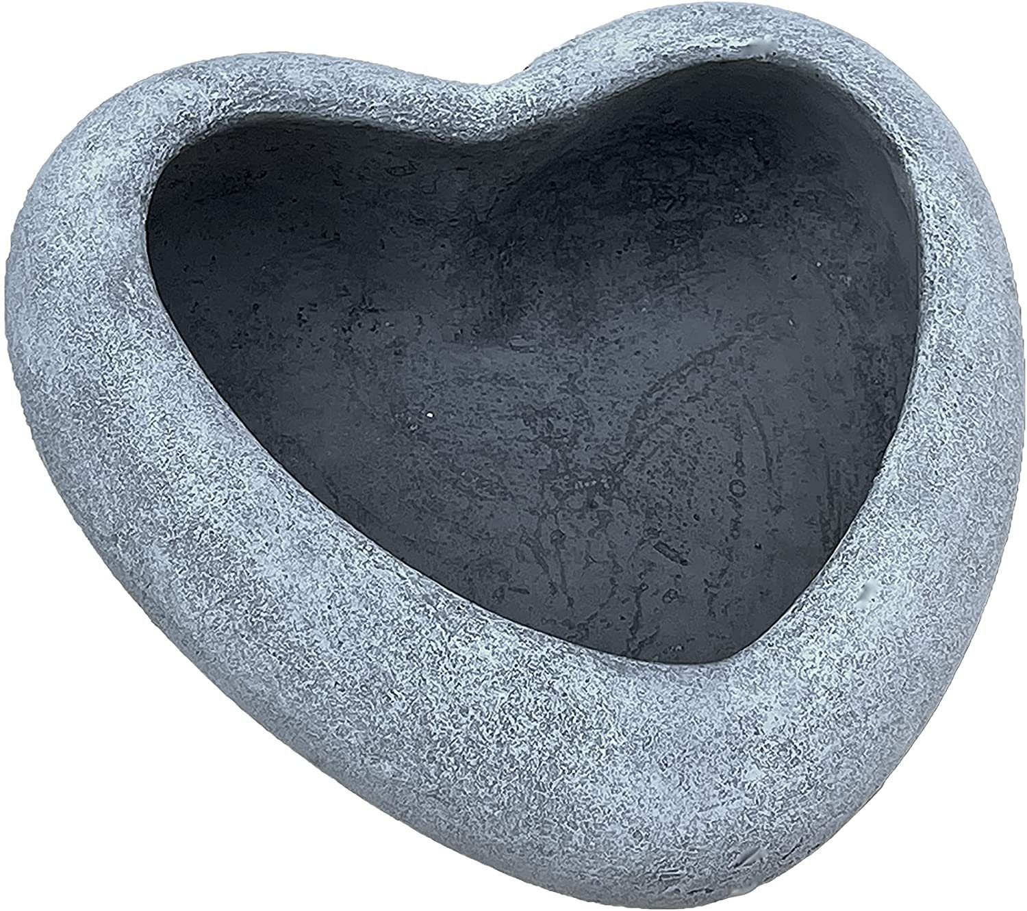 Stone and Style Pflanzschale Frostfeste Pflanzschale Herz mittel
