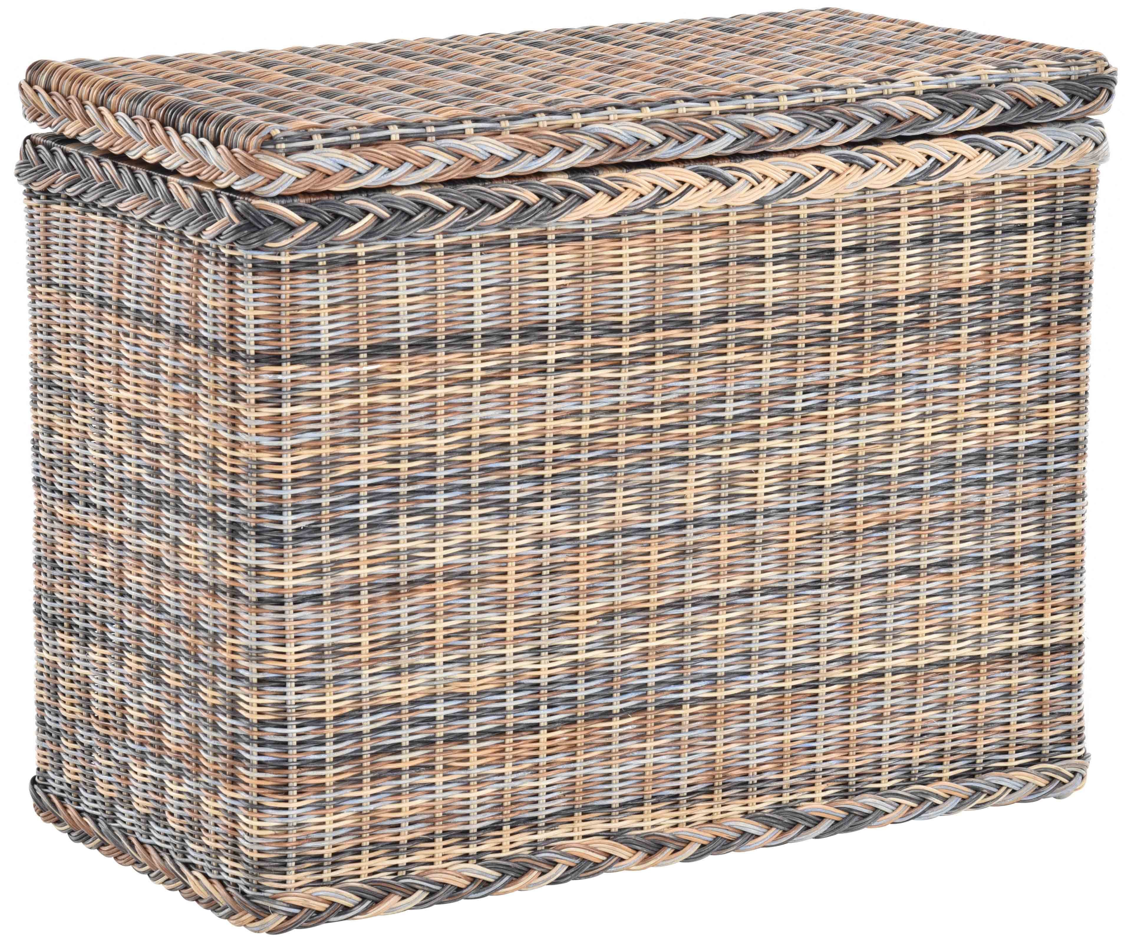 Krines Home Wäschesortierer Rattan Wäschekorb 3 günstig online kaufen