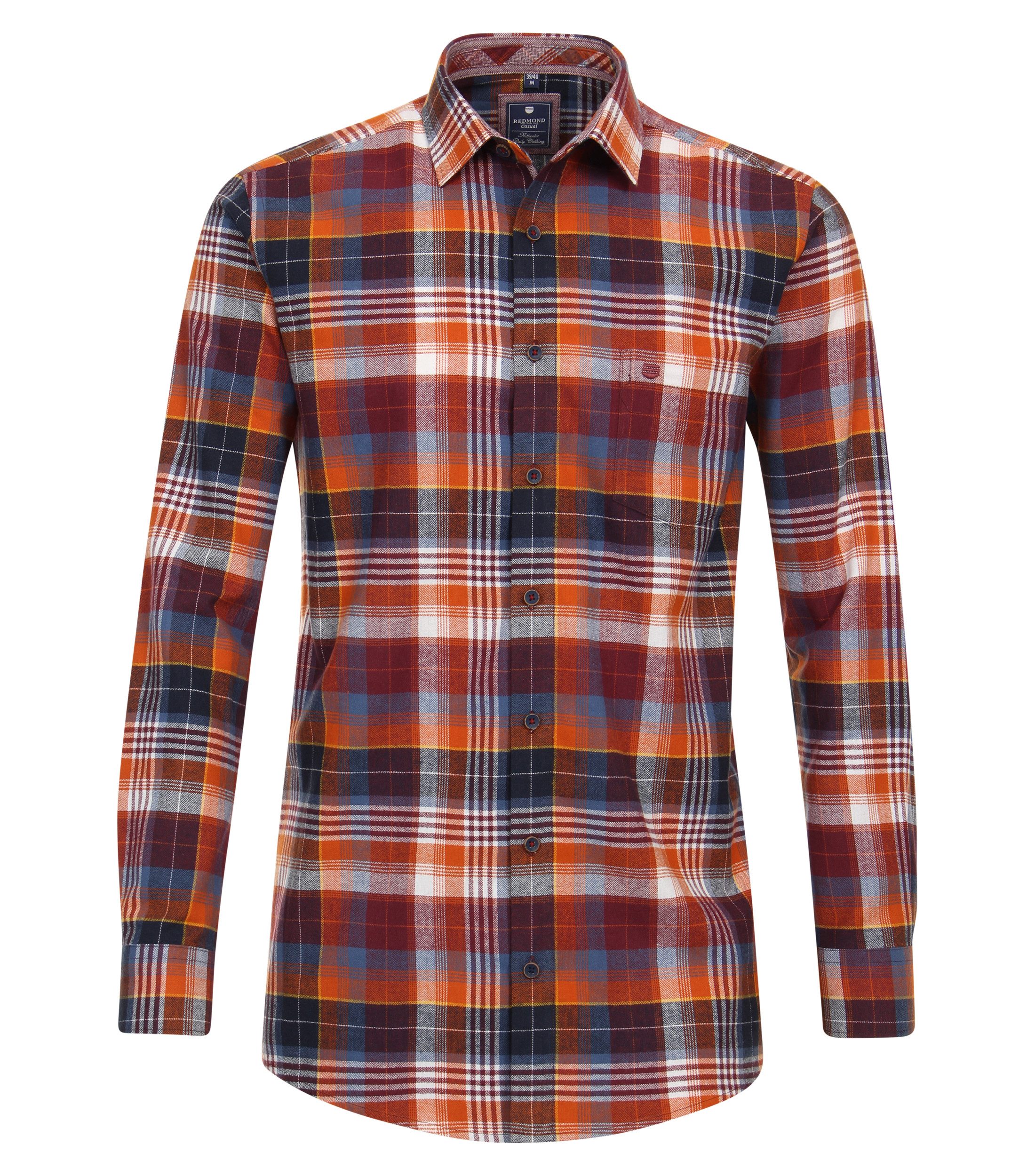 Langarmhemd kariert Comfort Fit