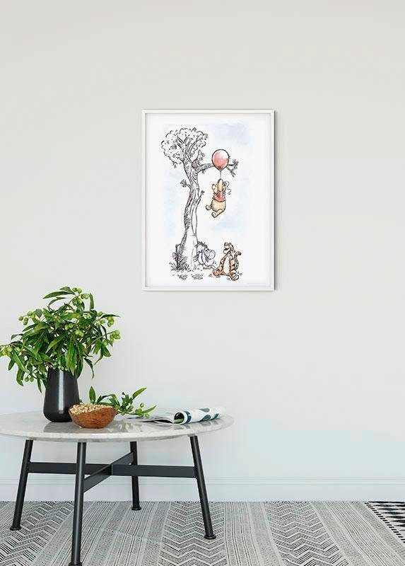 Komar Bild Winnie the Pooh Hang on, Disney (1 St), Wandbild zur Dekoration im Kinderzimmer - ohne Rahmen