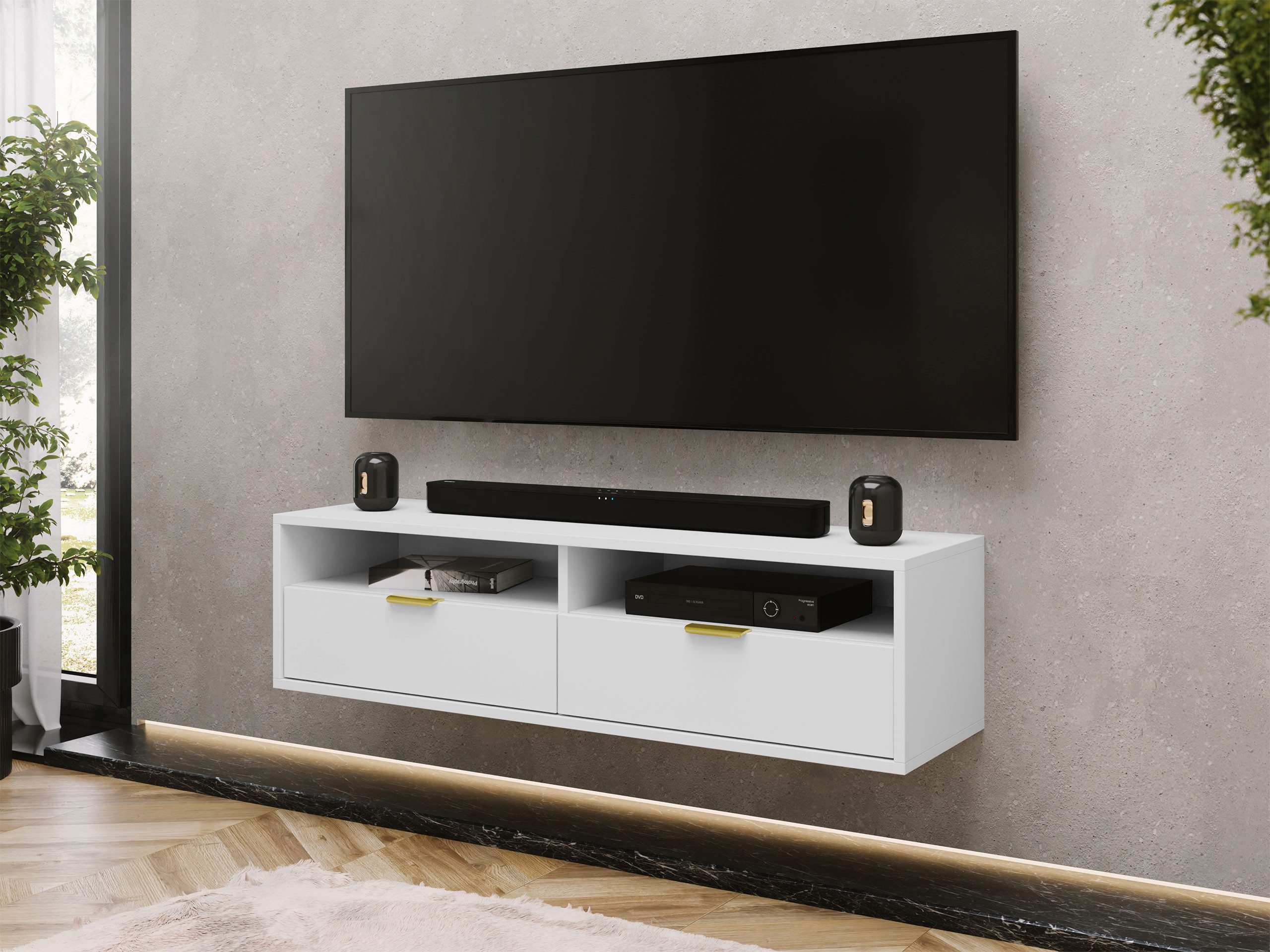 MIRJAN24 TV-Schrank Queen 140 (mit zwei günstig online kaufen