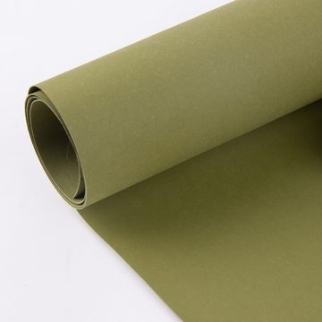 SCHÖNER LEBEN. Stoff Creativ Company Lederpapier Bogen Stärke 0,55mm grün 50x100cm