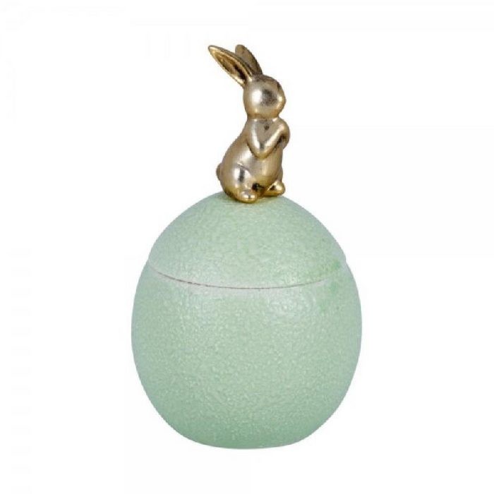 Greengate Osterfigur Bonbonniere Osterei Deckel mit Hase Pale Green (Small)