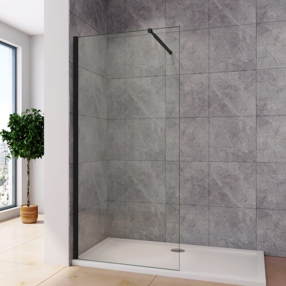 Duschparadies Duschwand H:200cm 8mm Sicherheitsglas walk in Dusche Duschabt günstig online kaufen