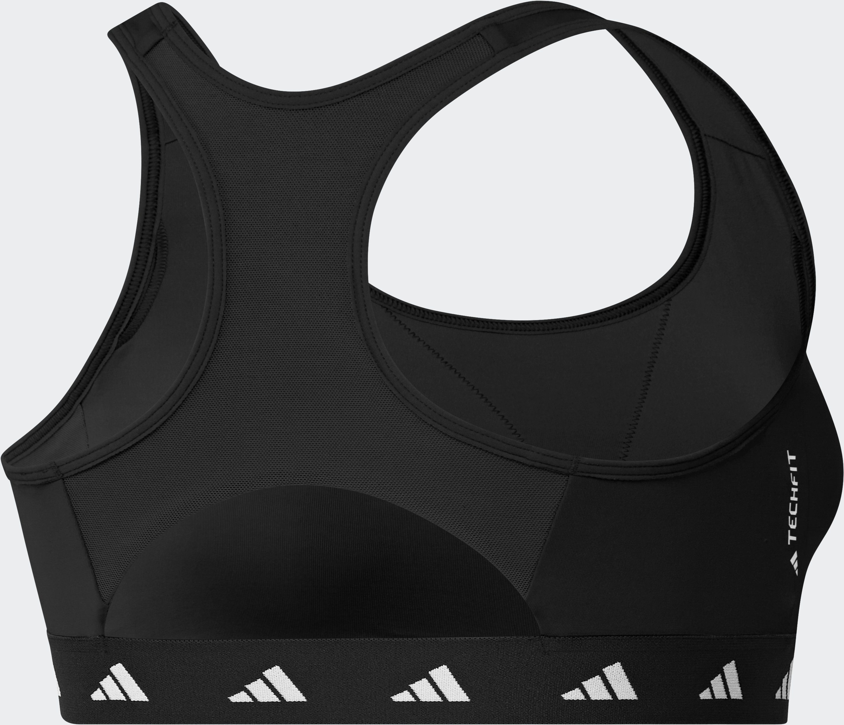 – Performance Black TRAINING MEDIUM-SUPPORT (1-tlg) adidas GRÖSSEN GROSSE POWERREACT Sport-BH TECHFIT