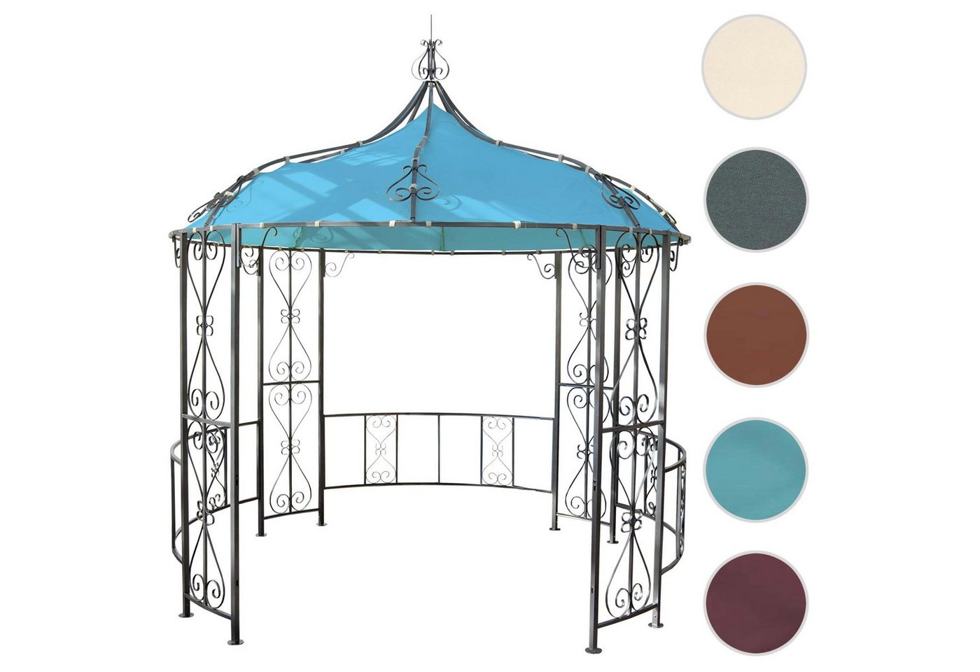 Thumbnail - MCW Pergola Cabrera, Mit Wasserablaufösen, stabiler Stand, Abnehmbarer Bezug, rund