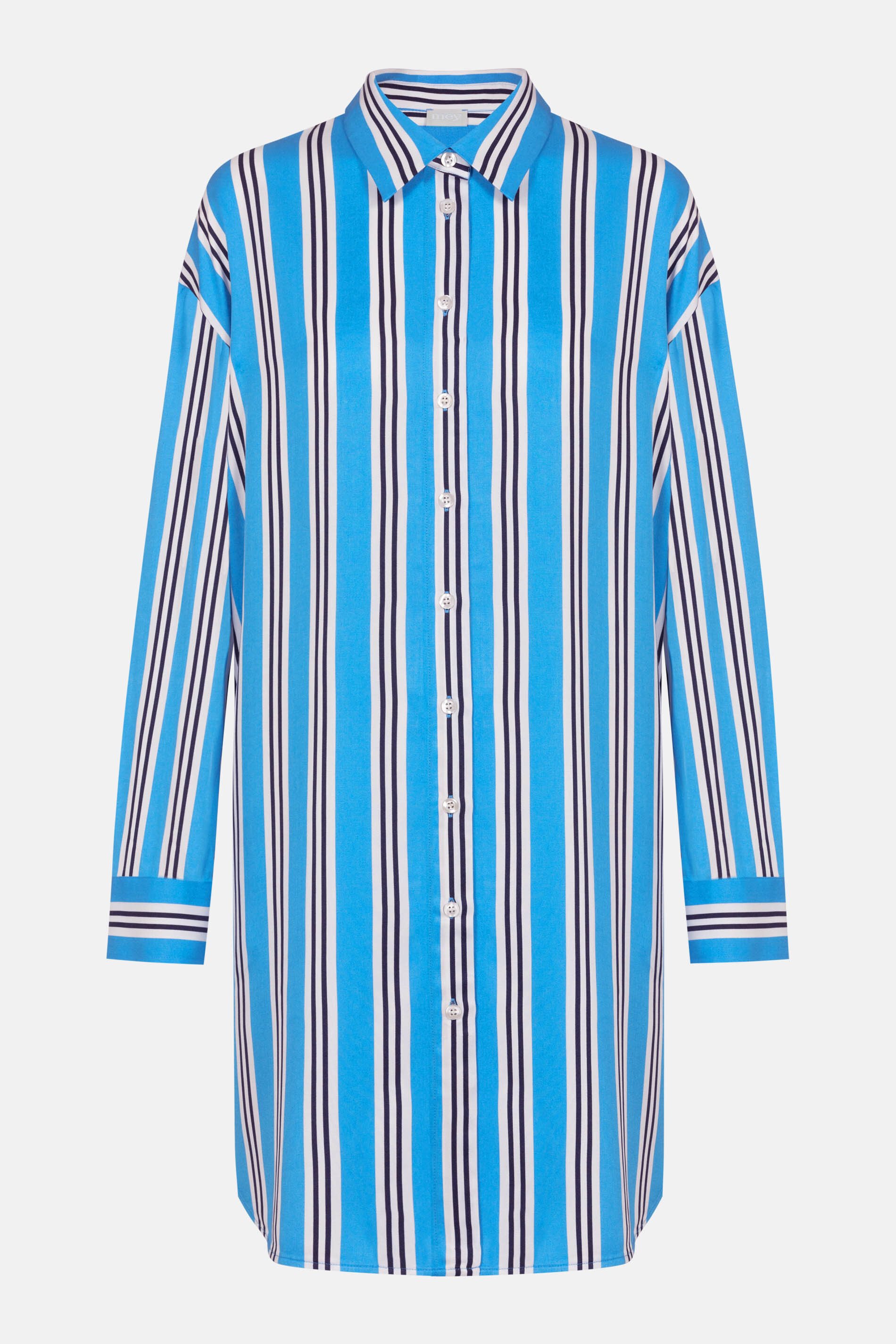 Mey Nachthemd Mey Damen Nachthemd langarm Streifen-Design (1-tlg)
