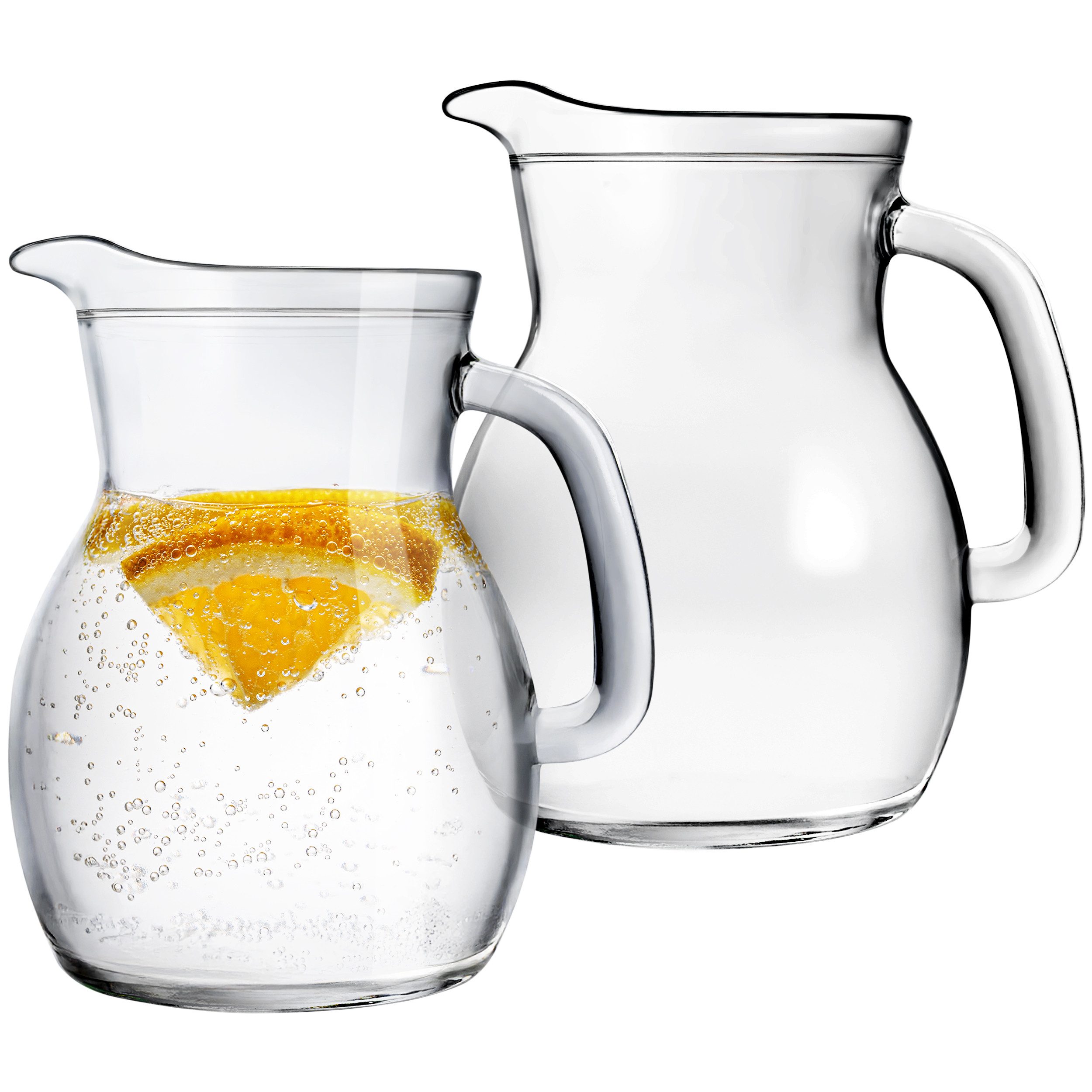 Wasserkrug Glaskrug Transparent Ergonomischer Griff