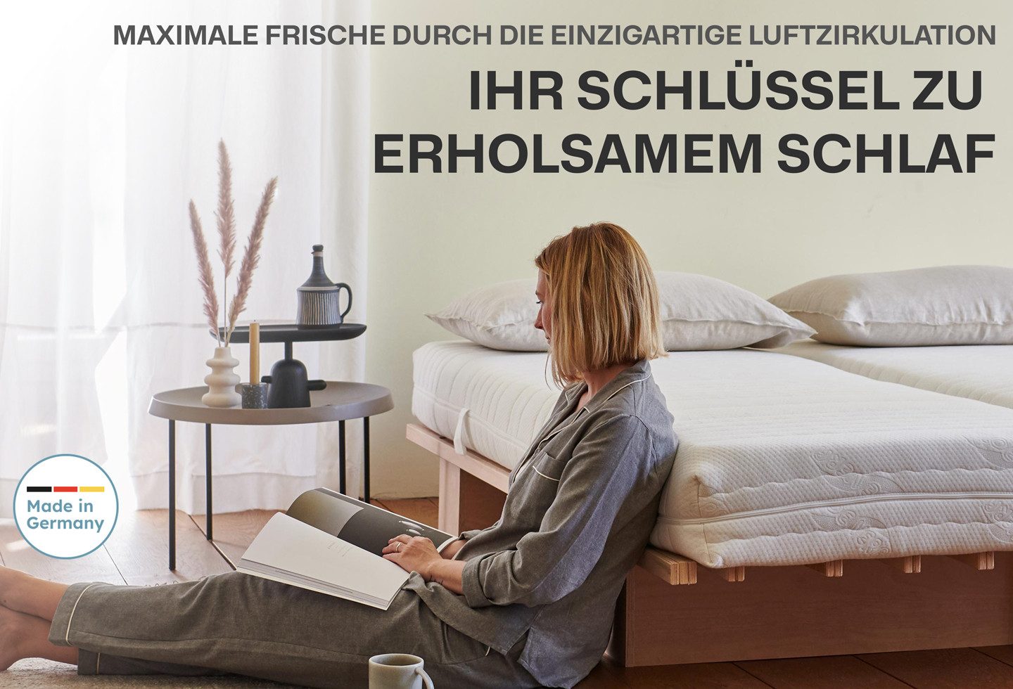 Kaltschaummatratze 7-Zonen-Kaltschaummatratze Struktura-SAN, RAVENSBERGER Matratzen, 20 cm hoch, ergonomisch, druckentlastend, unterstützend, 7 Zonen, Made in G – Bild 4 von 5