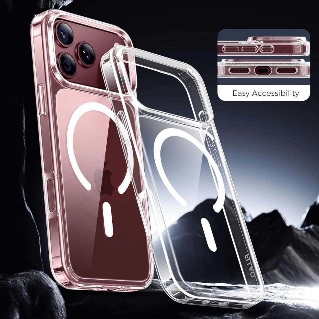 SmartUP Smartphone-Hülle + 2x Schutzglas für Apple iPhone 18 Pro Max MagSafe Panzerfolie Cover 6,9, MagSafe-Technologie, präzise Aussparungen – Bild 5 von 5