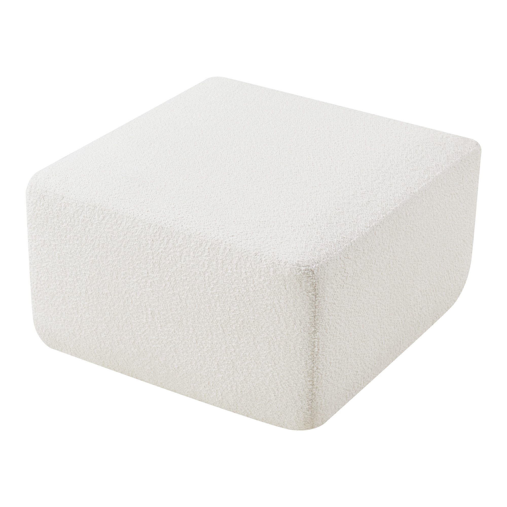 en.casa Sofaelement, »Hurvas« Sofa-Modul Hocker Bouclé günstig online kaufen