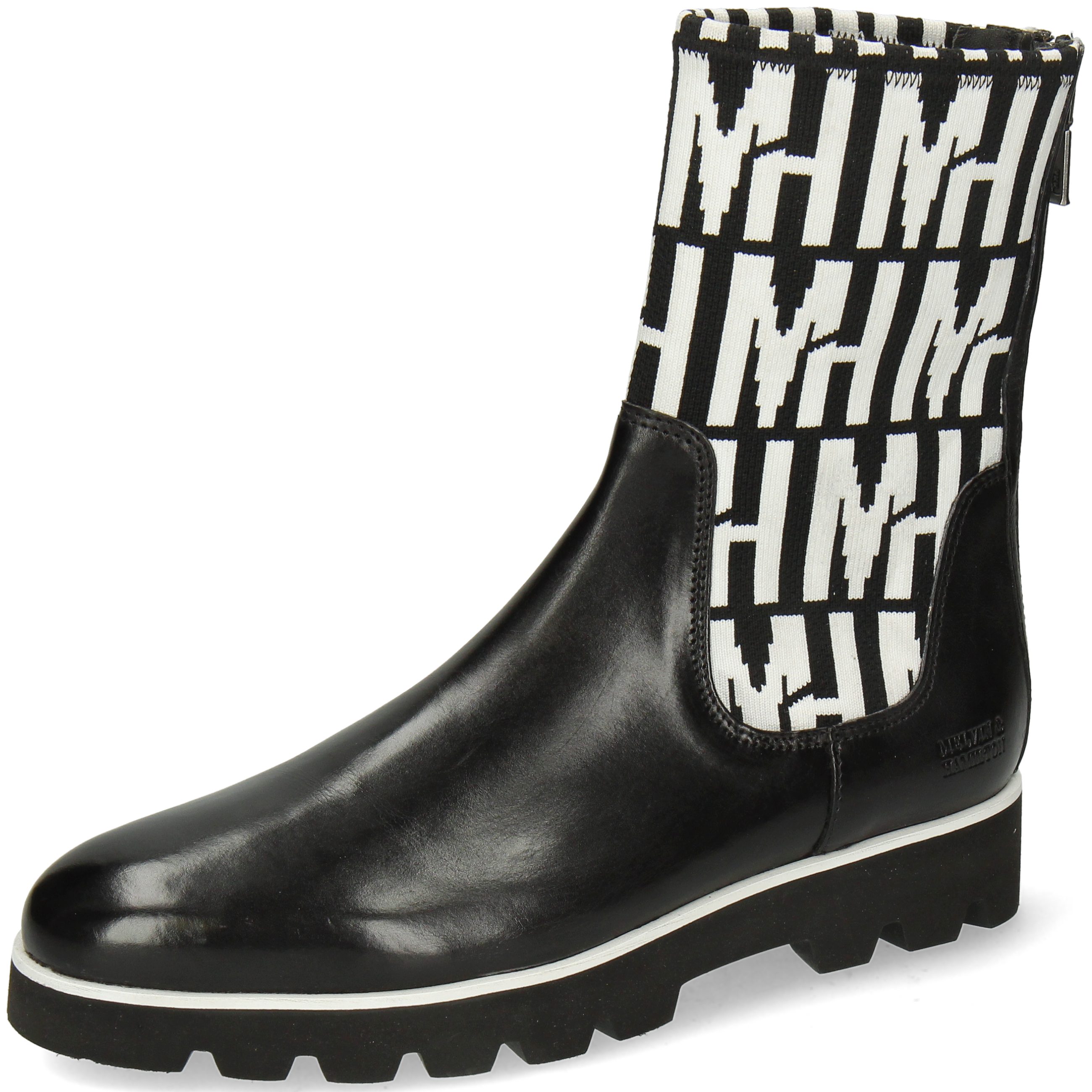 Melvin Nero & Stretch Susan M&H Imola Black Stiefel Gel Hamilton 69