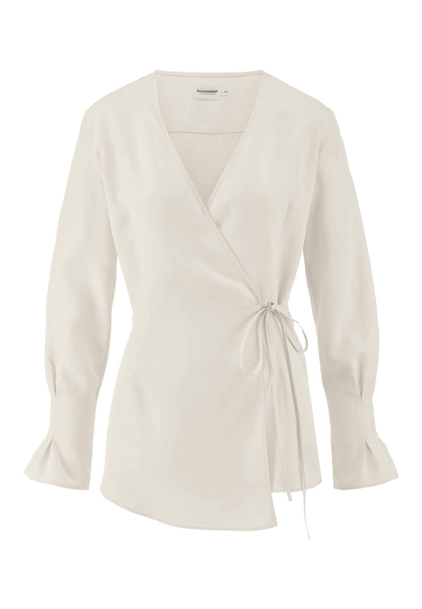 Hessnatur Klassische Bluse Regular aus reinem TENCEL™ Lyocell (1-tlg)