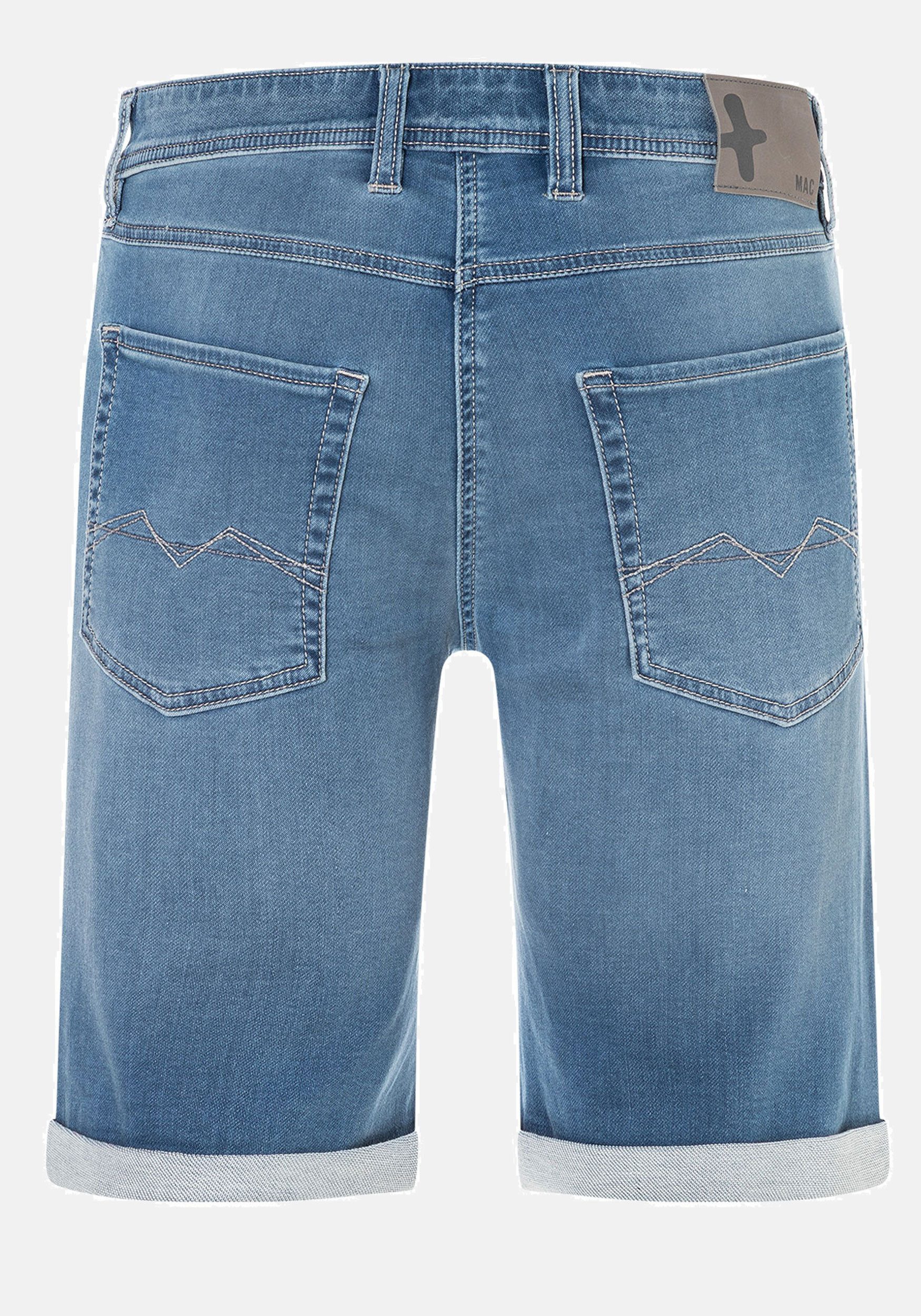 MAC Jeansshorts Jog'n Bermuda softer Sweat-Denim, elastisch und bequem