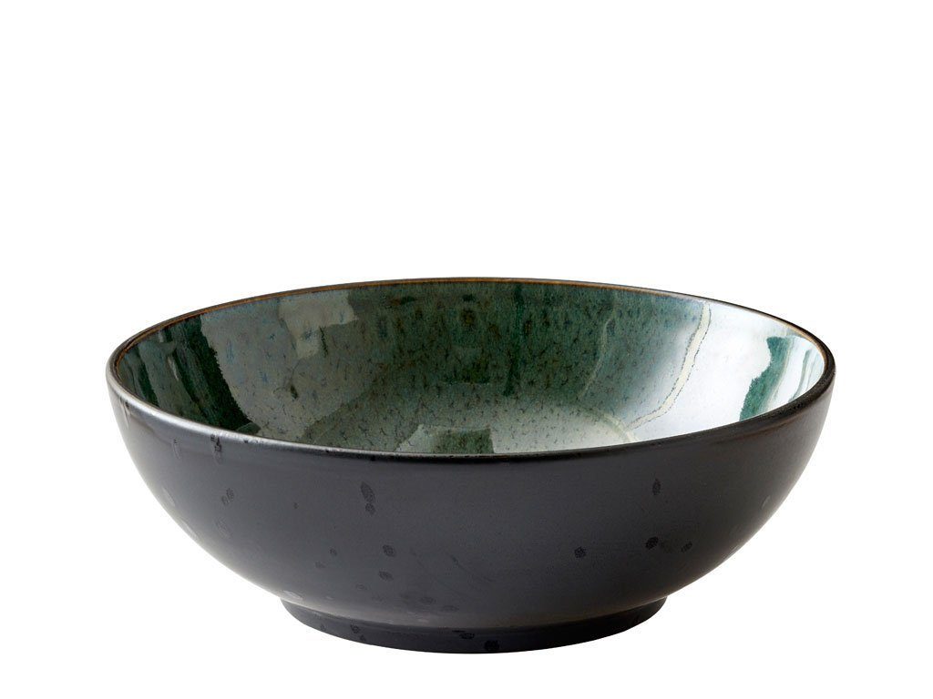 Bitz Salatschüssel Gastro, Steingut handgearbeitet, (1-tlg), matte Außenseite und glänzend glatte Innenfläche.