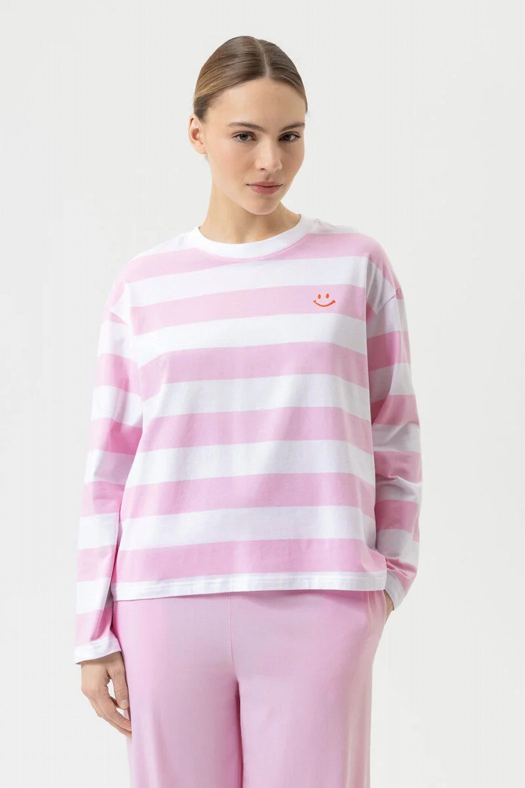 Mey T-Shirt Damen Shirt langarm STREAKED LINES günstig online kaufen