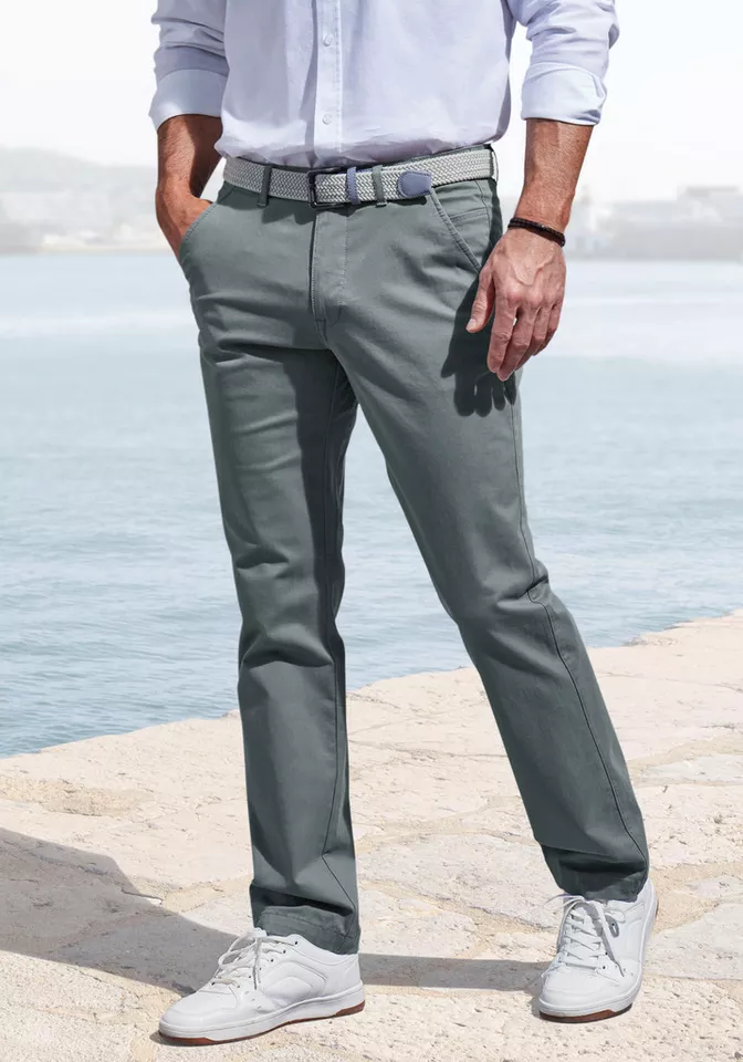 John Devin Chinohose - lange Hose in Regular-fit aus elastischer Baumwoll-Qualität, in 3 Längen: 30 & 32 & 34
