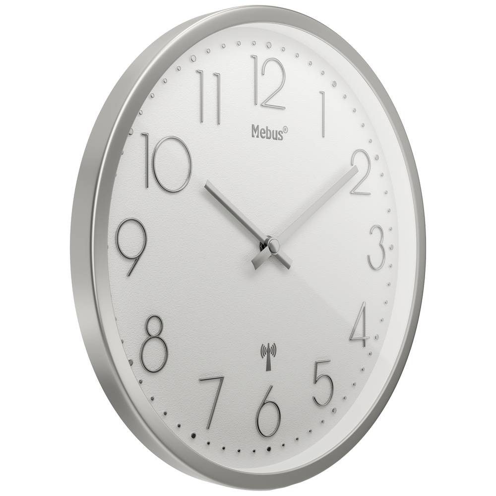 Mebus Wanduhr Funk Wanduhr (Schleichendes Uhrwerk günstig online kaufen