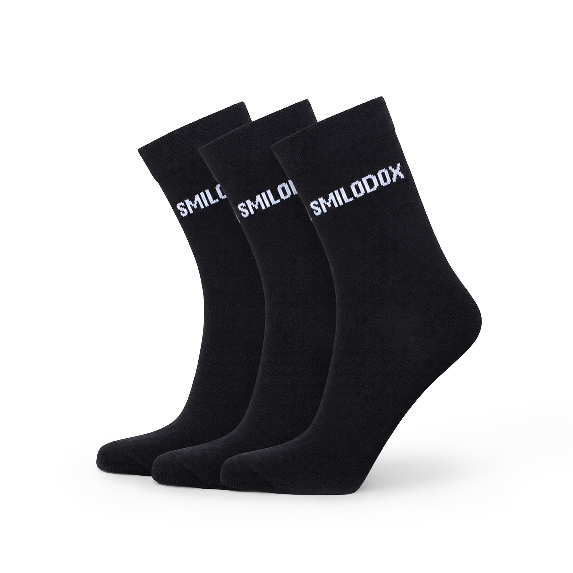 Smilodox Tennissocken 3er Pack, Business Socken Unisex, Komfort, Stretch, Alltag & Sport atmungsaktiv, formstabil, nahtarm, hautfreundlich