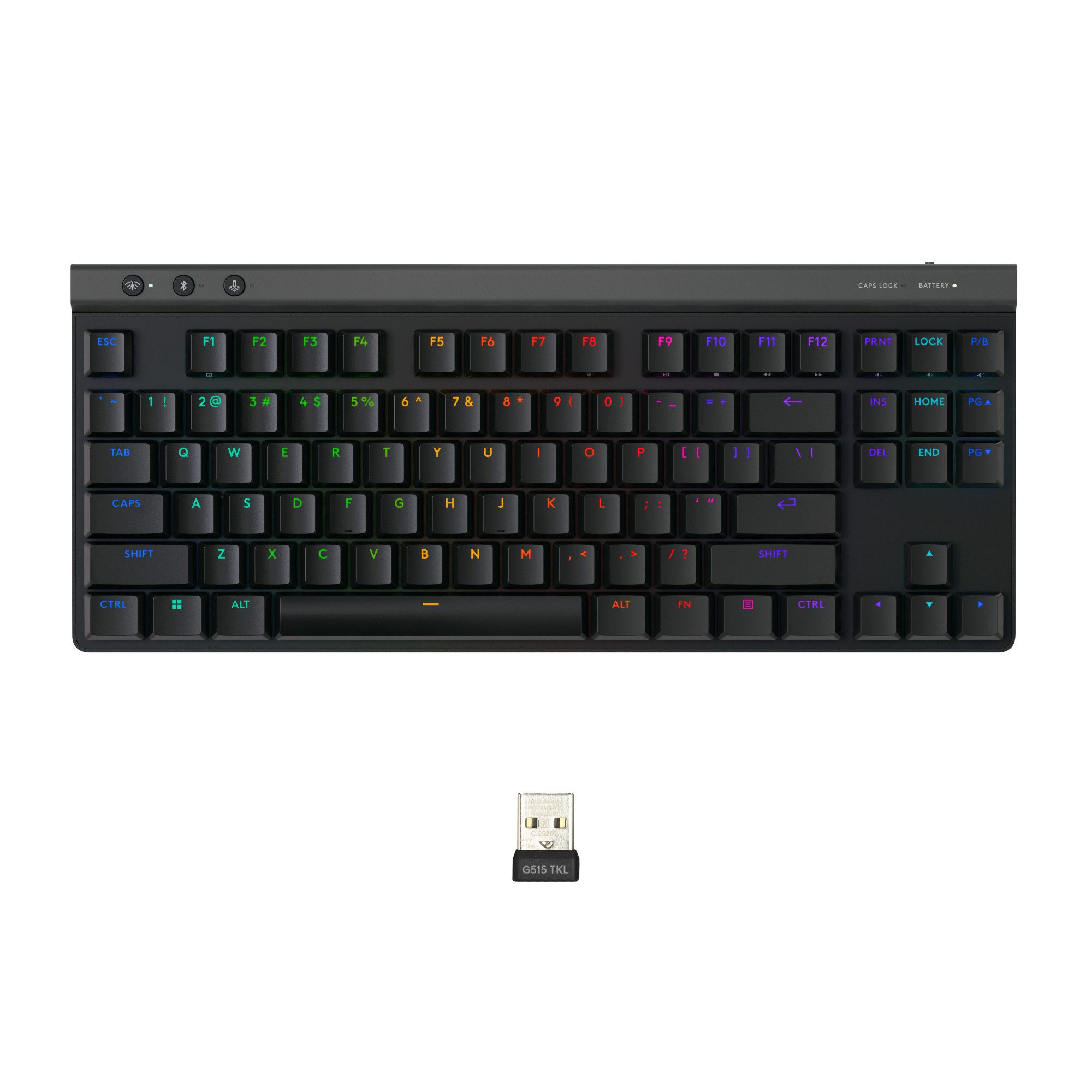 Logitech G515 Lightspeed TKL - Tactile - Black - DEU Gaming-Tastatur (kabellos)