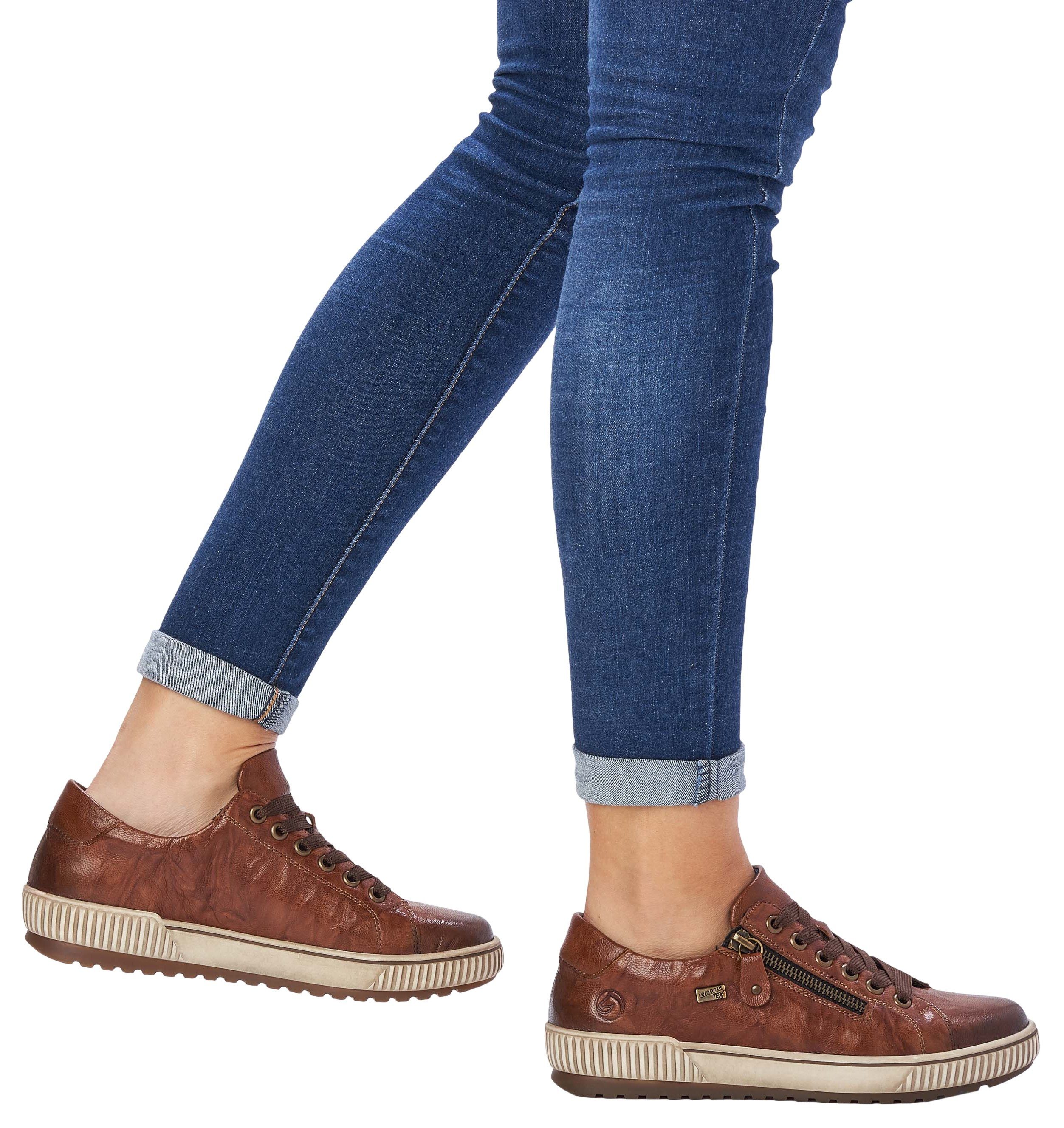 Remonte Plateausneaker, Freizeitschuh, Halbschuh, Schnürschuh mit Außenreißverschluss