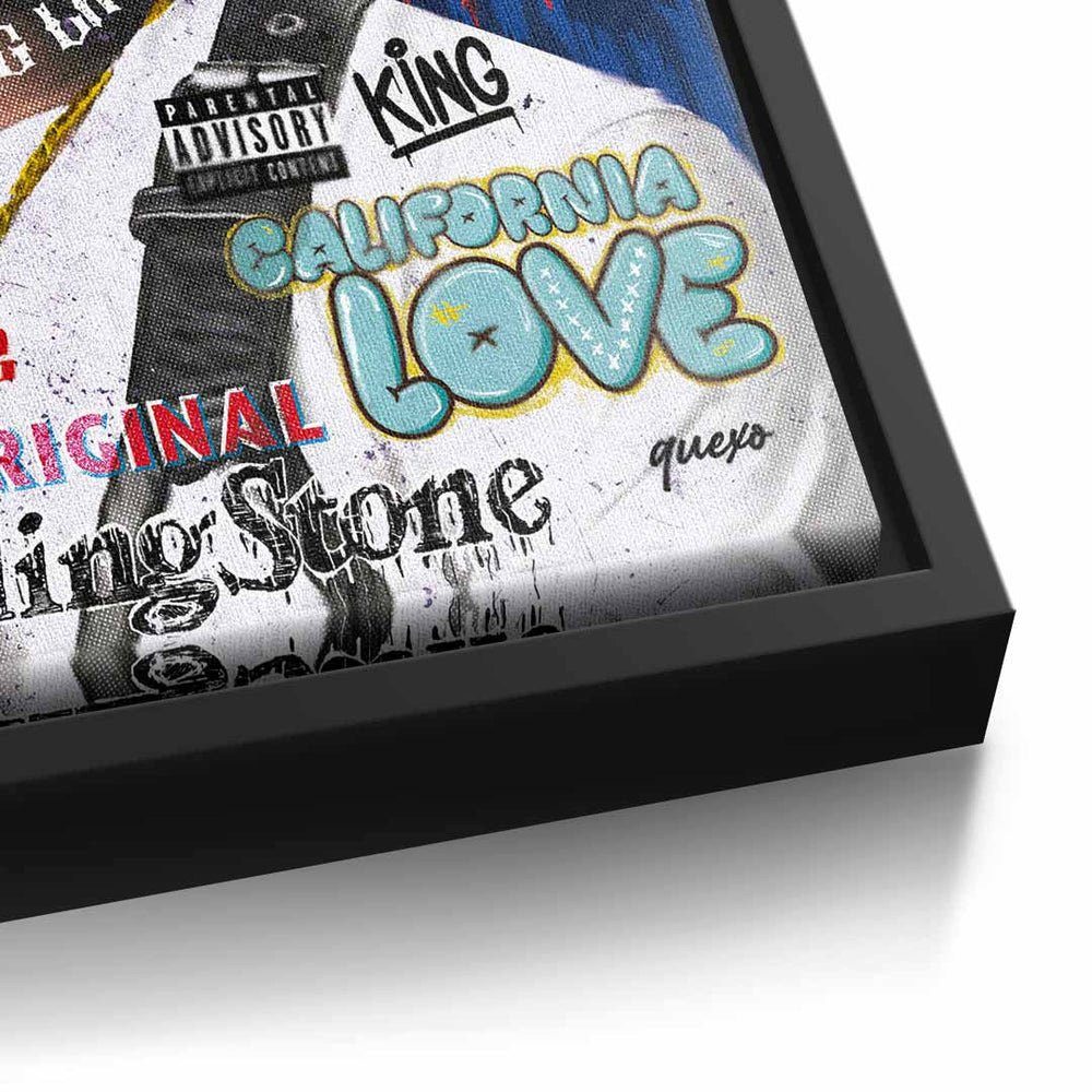 DOTCOMCANVAS® 2Pac Pop Art music USA Ra Shakur Rahmen ohne Tupac Leinwandbild Rapper premium mit Leinwandbild,