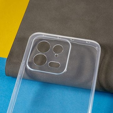 CoverKingz Handyhülle Hülle für Xiaomi 13 5G Handyhülle Silikon Cover Case Schutzhülle 16,15 cm (6,36 Zoll), Handyhülle Schutzhülle Transparent Hybrid Silikonhülle Bumper