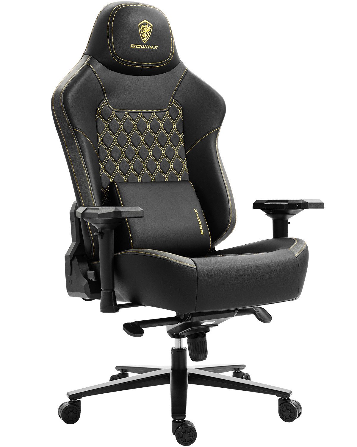 Dowinx Gaming-Stuhl Bürostuhl 200kg Belastbarkeit (Packung), Ergonomischer Chefstuhl, 4D Armlehnen, verstellbare Lendenstütze