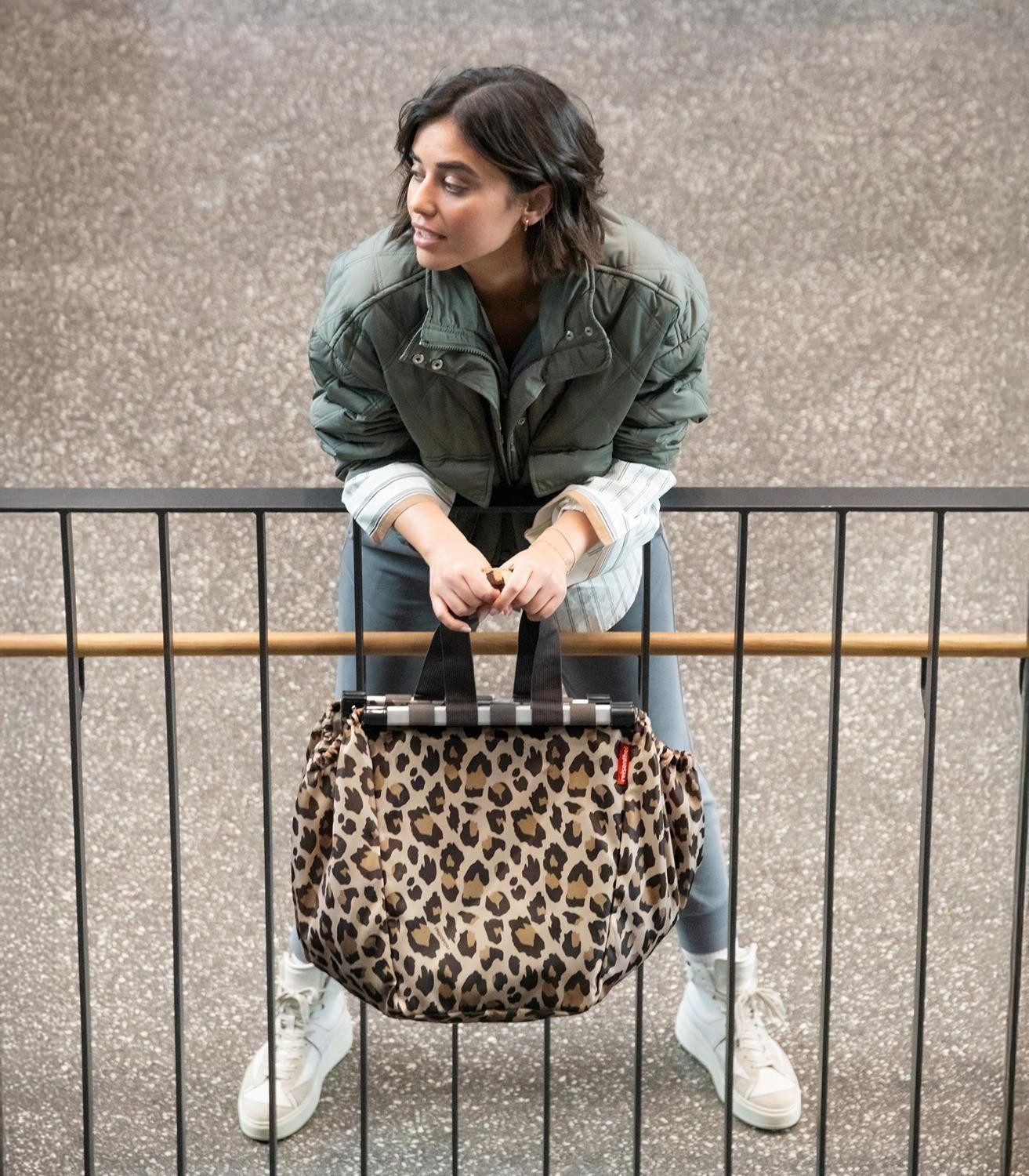 REISENTHEL® Einkaufsshopper EASYSHOPPINGBAG, Beige, Braun, Polyester, 30 l, Wasserabweisend, mit Griffen