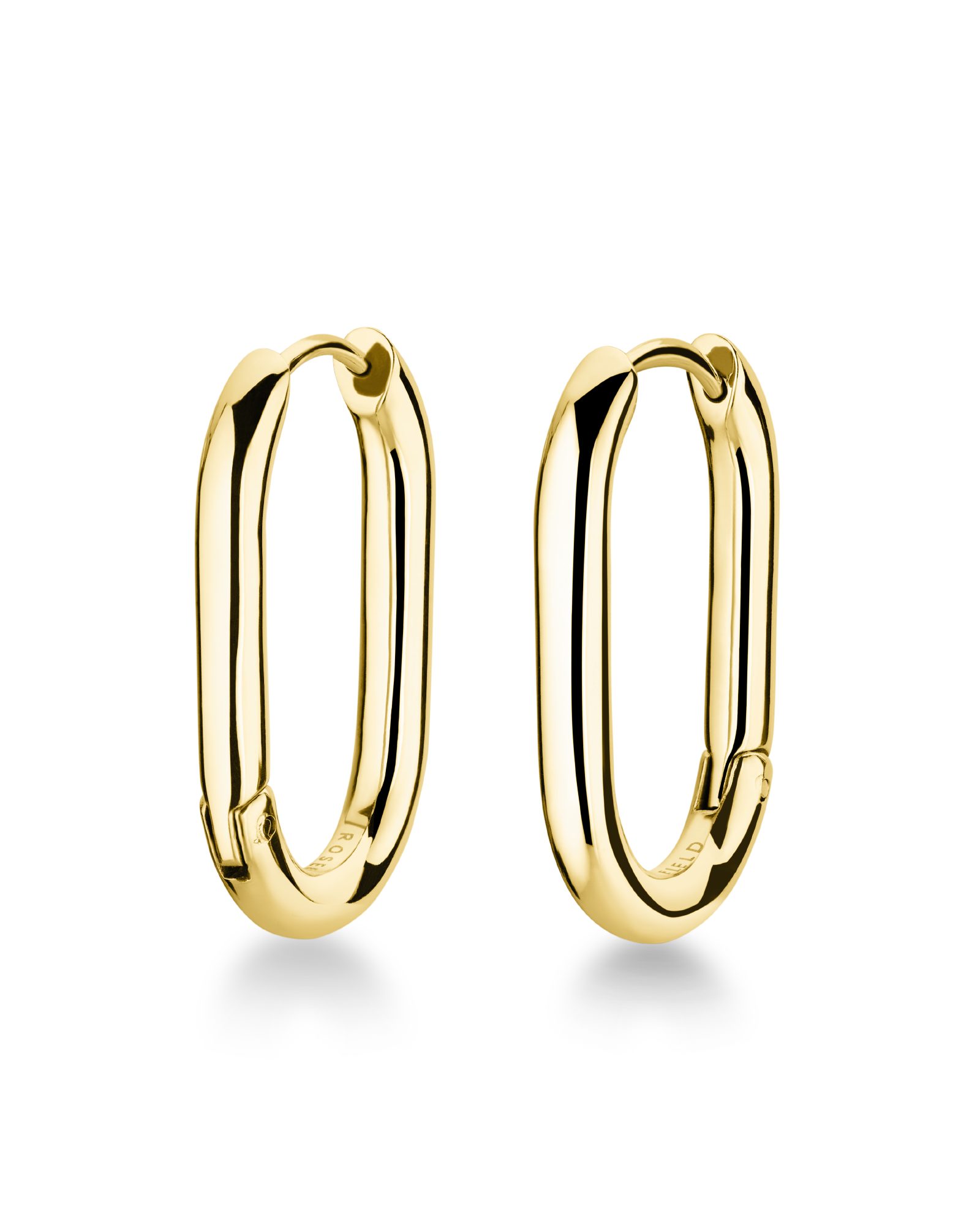 ROSEFIELD Ohrring-Set ROSEFIELD Oval Hoops Ovale Creolen Goldfarben
