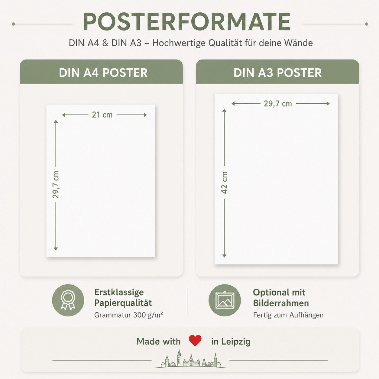 Tigerlino Poster Boho Poster 3er Set Beige Terrakotta Botanisch Abstrakte Wandbilder – Bild 4 von 5