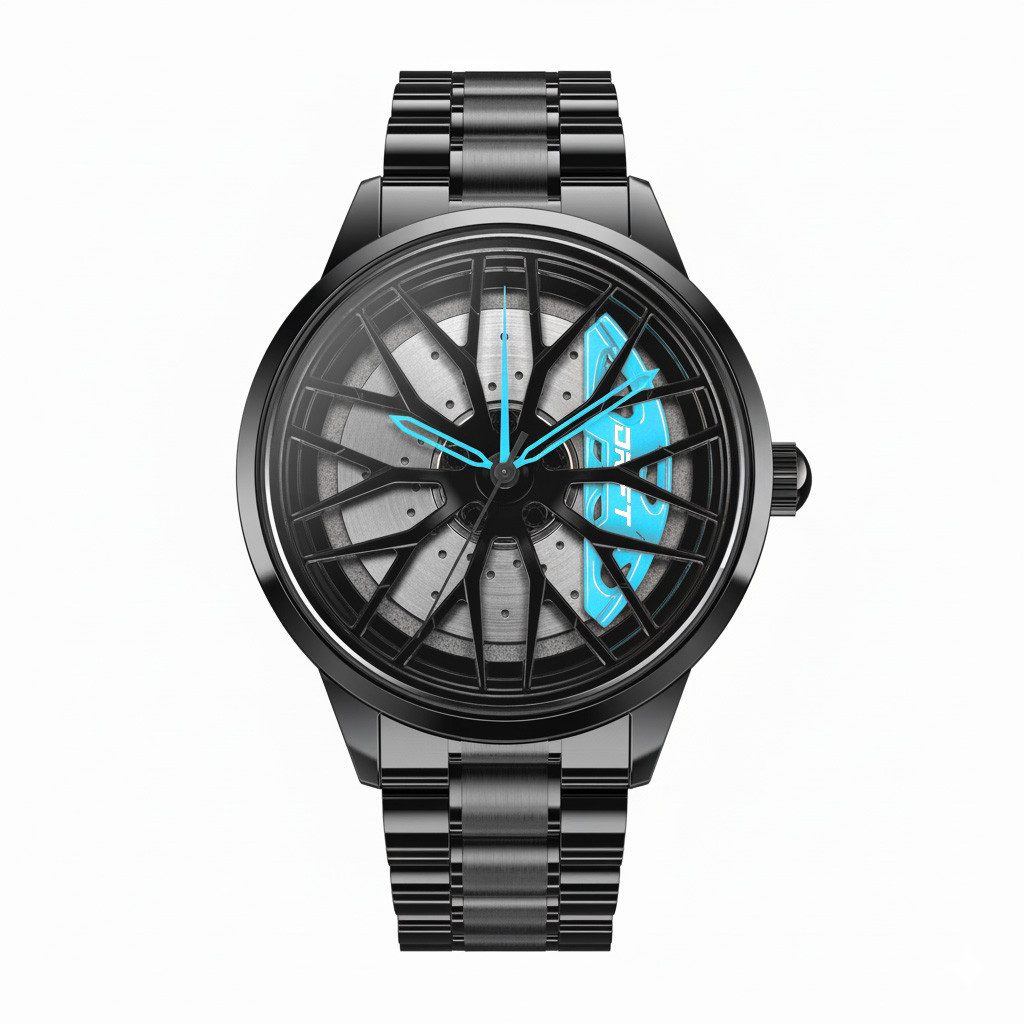 DRIFTELEMENT Quarzuhr MOTORSPORT FELGENUHR, Dreidimensionales Felgendesign günstig online kaufen