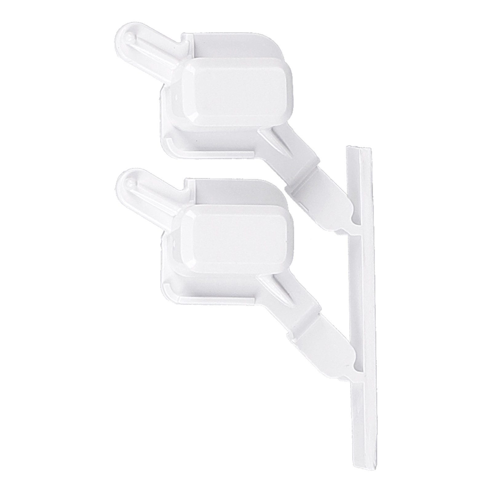 easyPART Montagezubehör wie Bauknecht 481071425531 Tastenkappe 2fach weiß, Waschmaschine