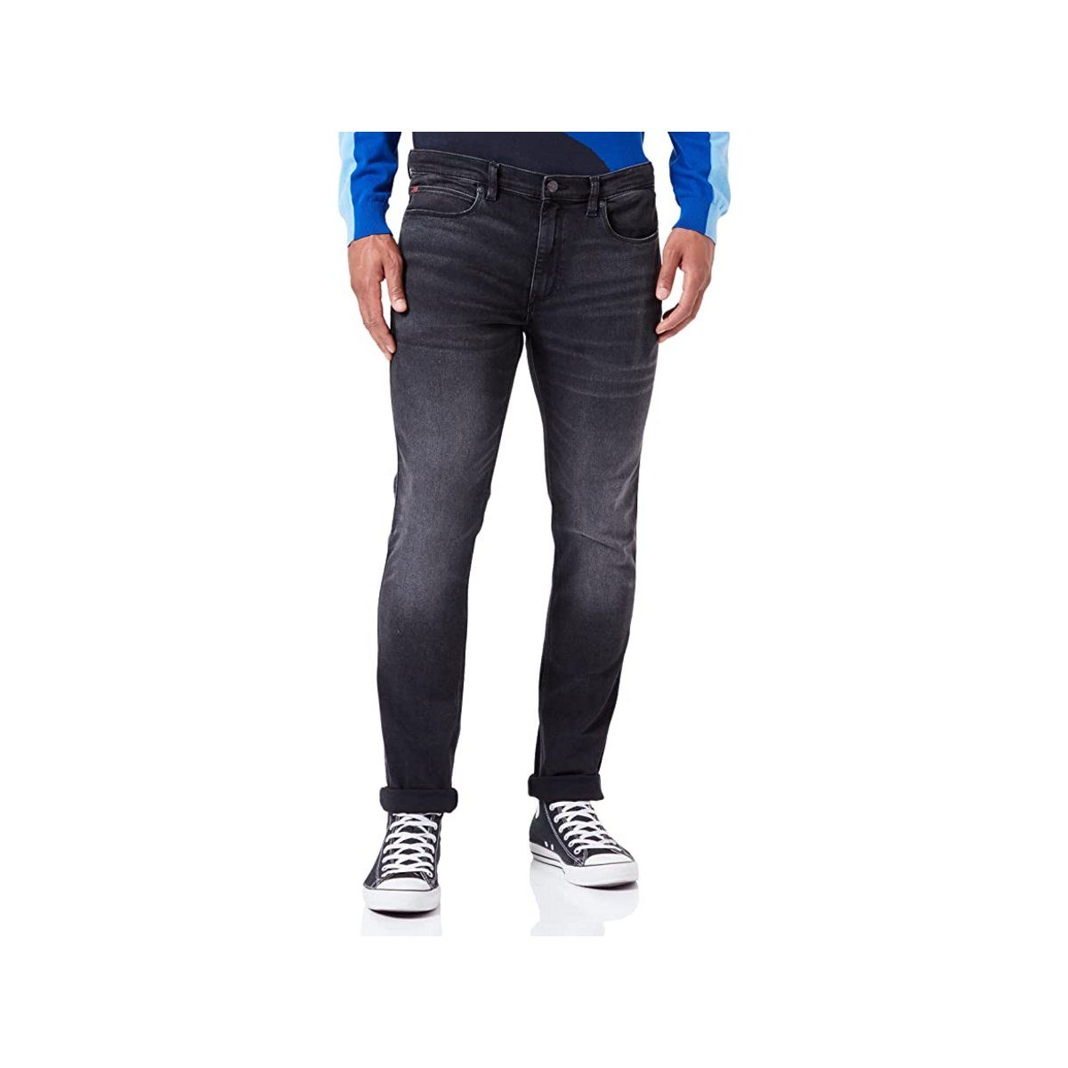 HUGO 5-Pocket-Jeans dunkel-grün (1-tlg)