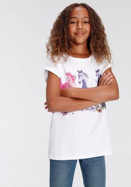 KIDSWORLD T-Shirt Pferde in weiter legerer Form