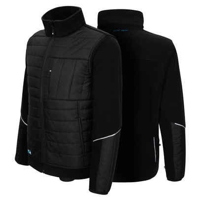 PRO FIT by Fitzner Arbeitsjacke Hybrid Fleecejacke (1, Stück) Hochwertig, Isolierend, Reflektionsstreifen, Fleece & Steppmaterial