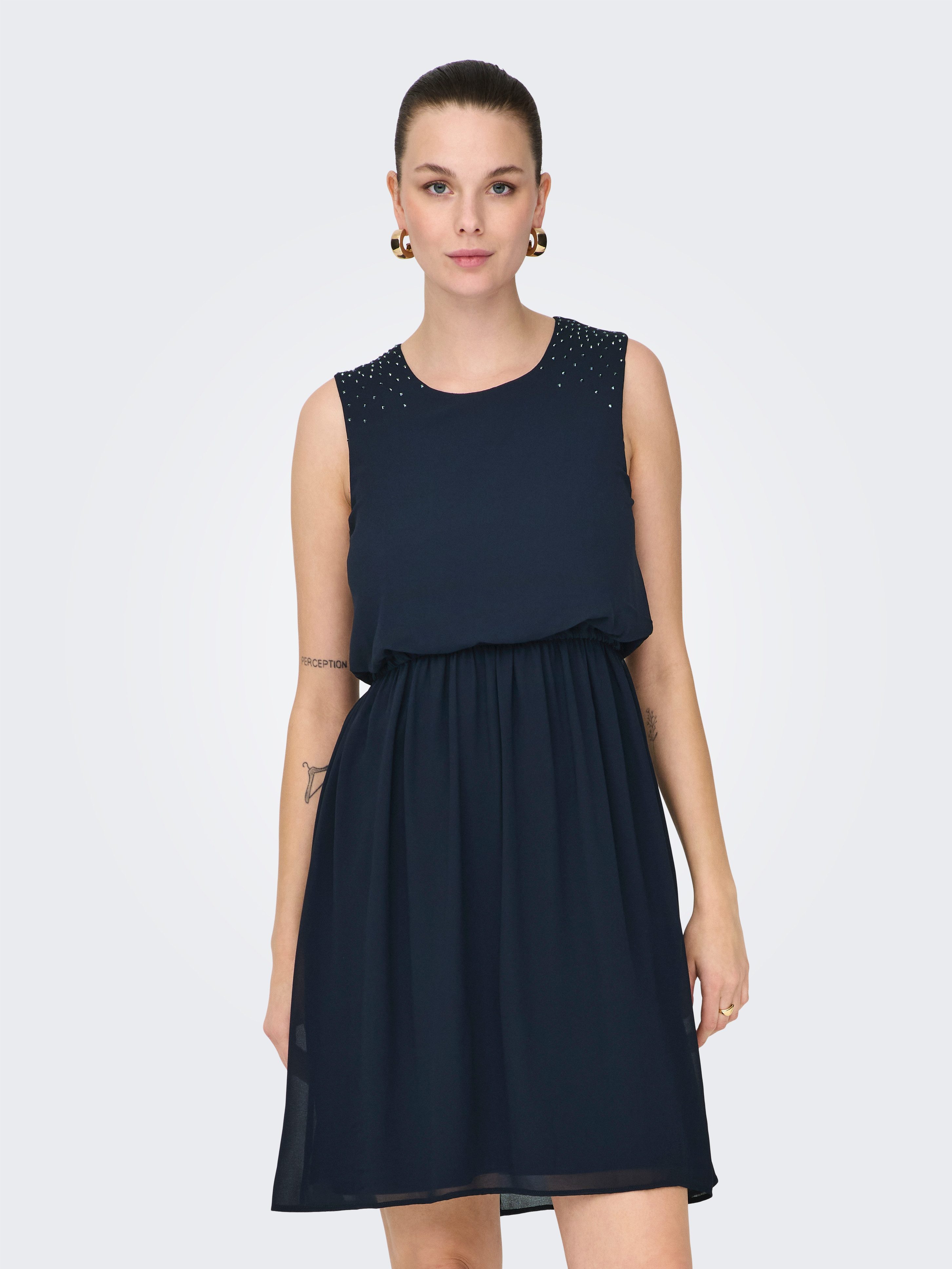 ONLY Minikleid ONLSTINNA LIFE SL DETAIL DRESS WVN Sommerkleid günstig online kaufen