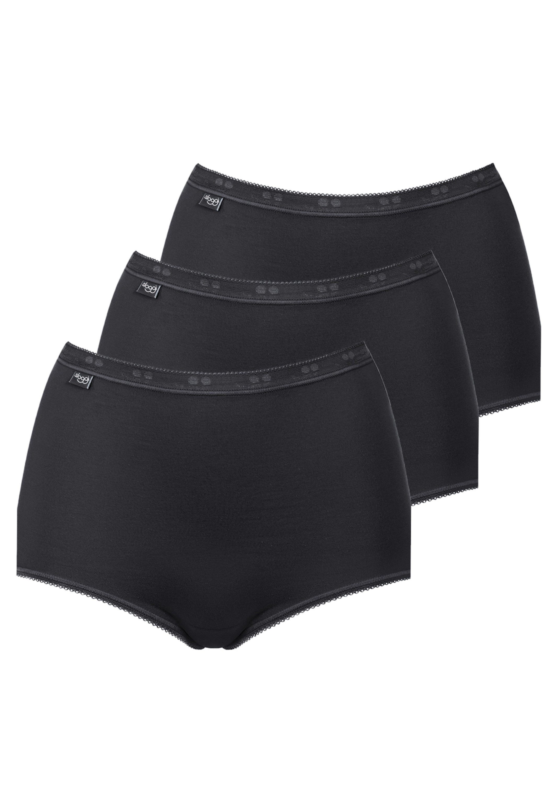sloggi Maxislip 3er Pack Basic + (Spar-Set) Maxi Slip - Baumwolle - Atmungsaktiv - Perfekter Sitz