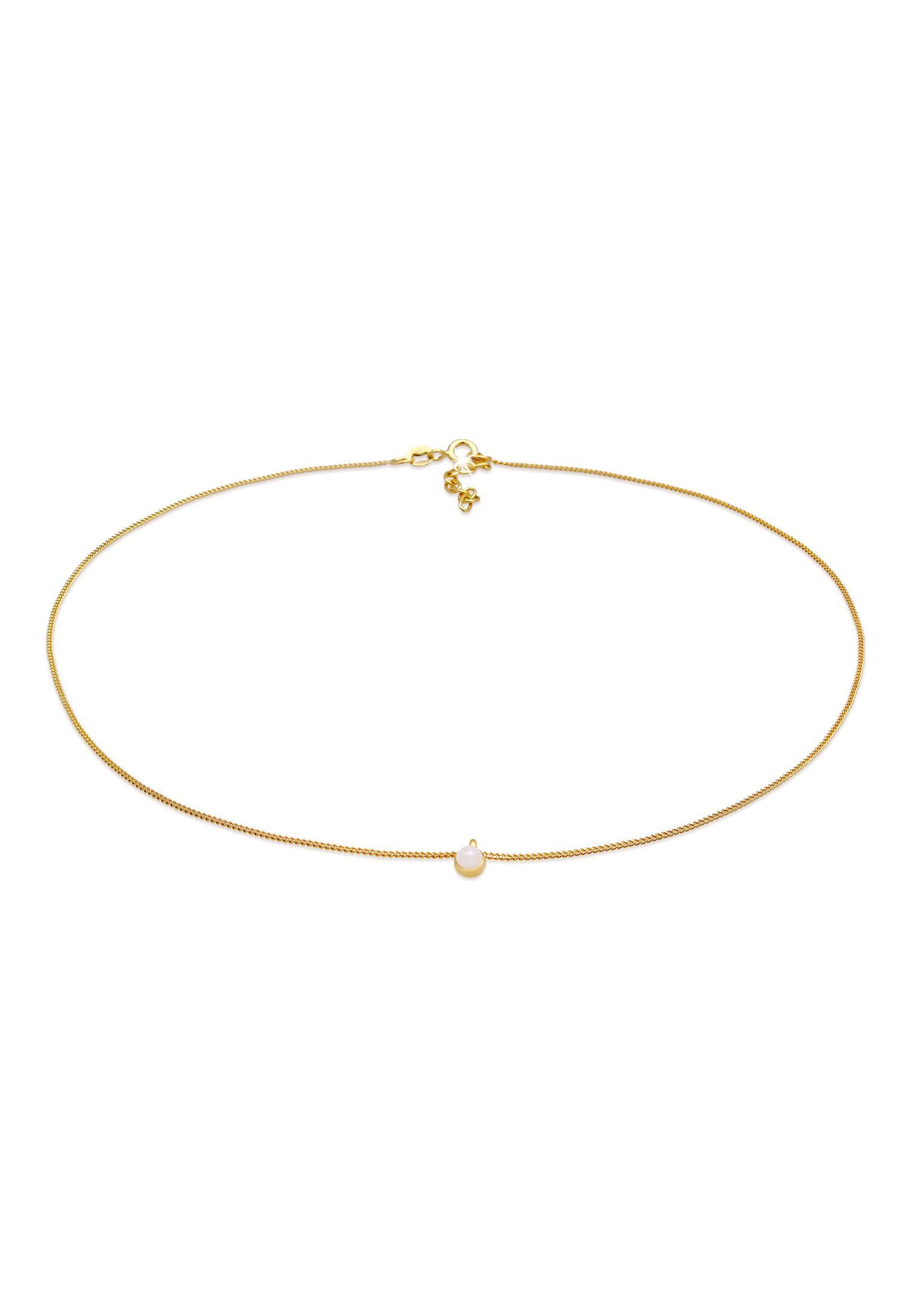 Elli Collier Choker Rosa Quarz Solitär günstig online kaufen