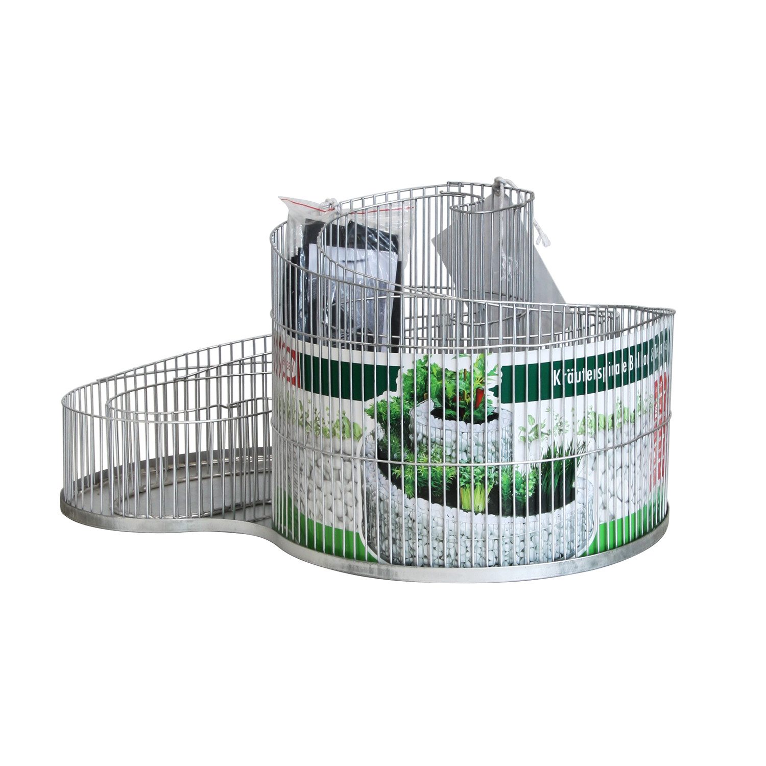 Bellissa Kräuterspirale bellissa Kräuterspirale Balkon&Terrasse L57xB42xH29cm inkl. Trennfolie (1 St) – Bild 5 von 5