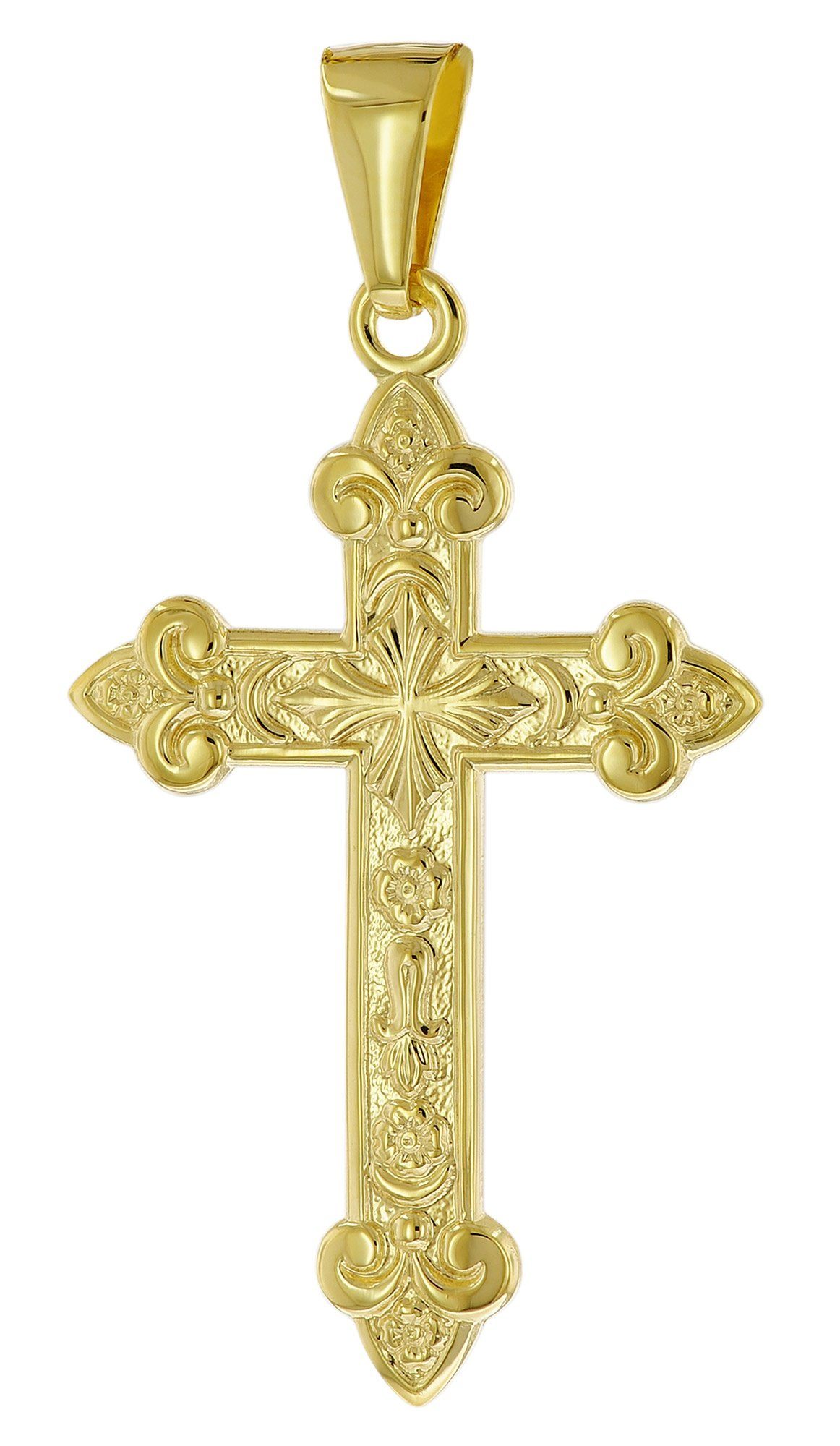 Kreuzanhänger Kreuz-Gold 333 (8 Karat) 35 x 24 mm