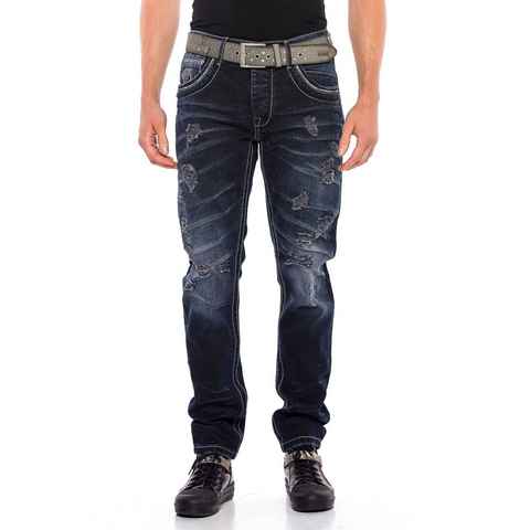Cipo & Baxx Bequeme Jeans mit lässigen Destroyed-Elementen