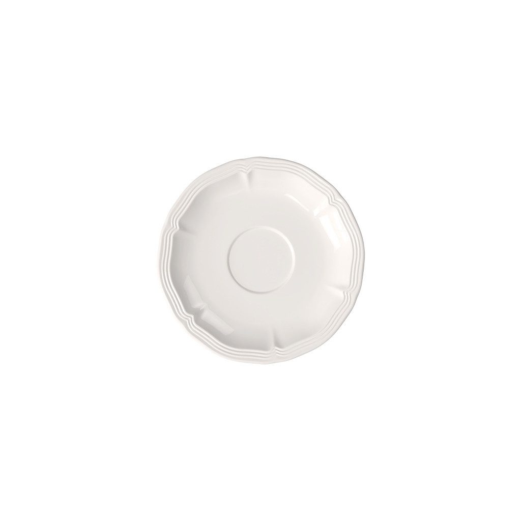 Villeroy & Boch Untertasse Manoir Mokka-/Espresso-Untertasse, (1 St), Premium Porcelain, mikrow.- & spülm.sicher, Made in Germany