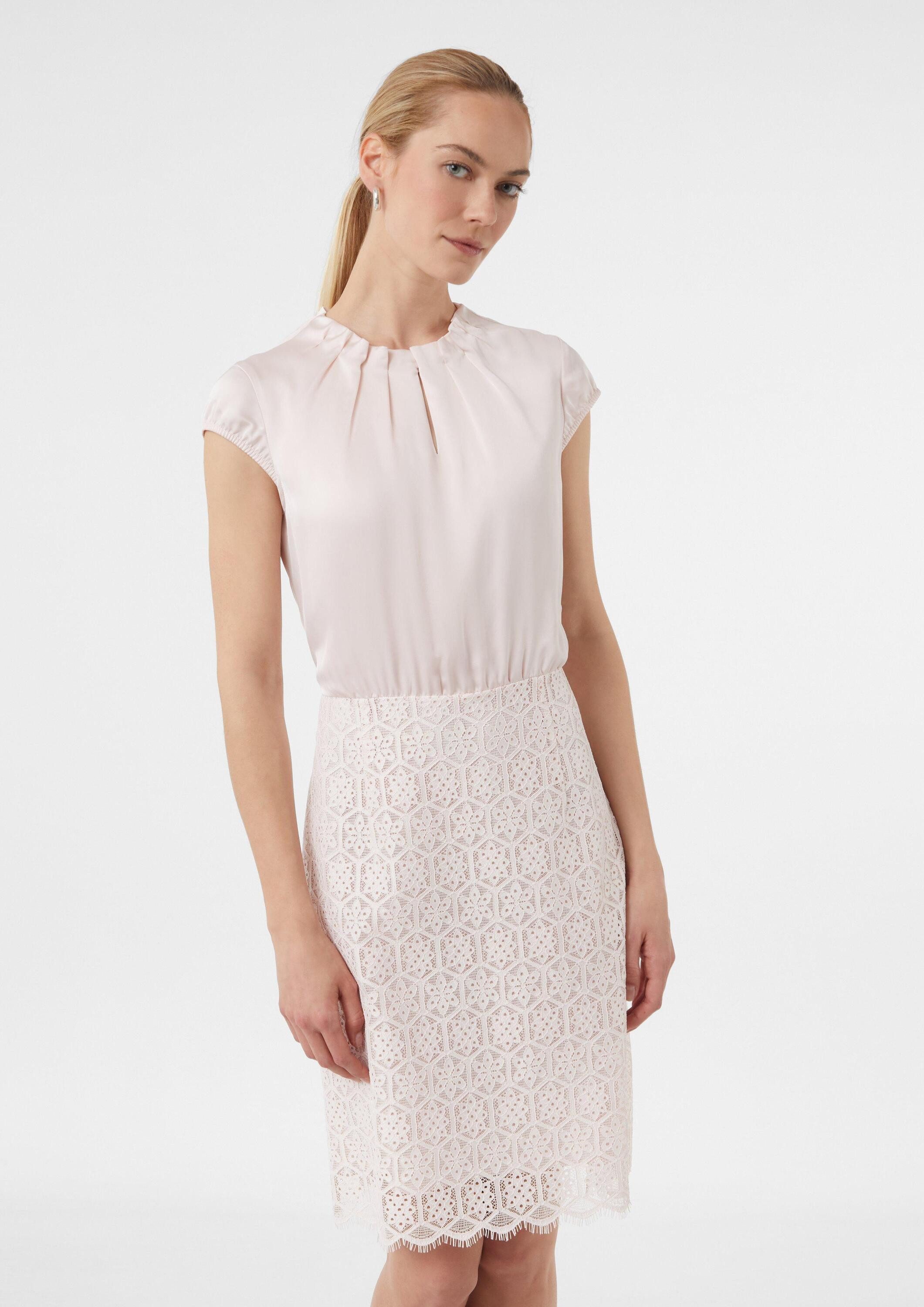 comma Minikleid Kleid Kurzes Satinkleid mit günstig online kaufen