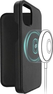 Hama Smartphone-Hülle Booklet für Apple iPhone 13 mini mit Kartenfächer, schwarz, Kunstleder, Wireless Charging kompatibel